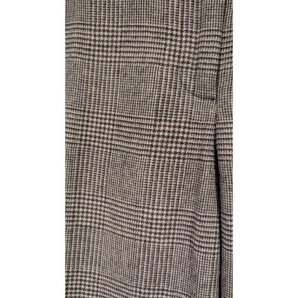 Talbots wide leg cuffed wool‎ twill trousers SZ 12 Grey Light Academia Office - Picture 3 of 6